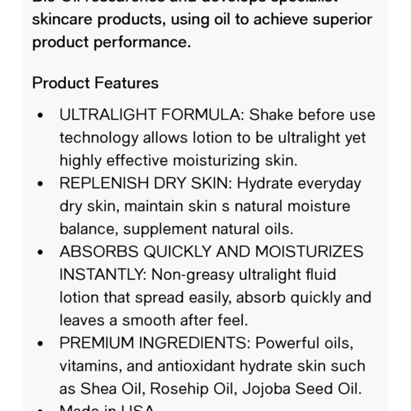 Bio-Oil Body Lotion New in Box Retail $22 - Picture 4 of 4